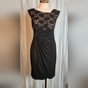 Connected Black Mini Dress